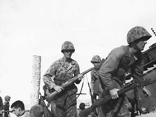 Marines carry the M1 Garand into battle at Tarawa Nov 1943